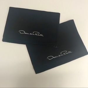 Two Oscar de la Renta Shoe Bags